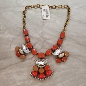 ✨ NEW J.Crew Rhinestone Crystal Cluster Stacked Statement Necklace ✨
